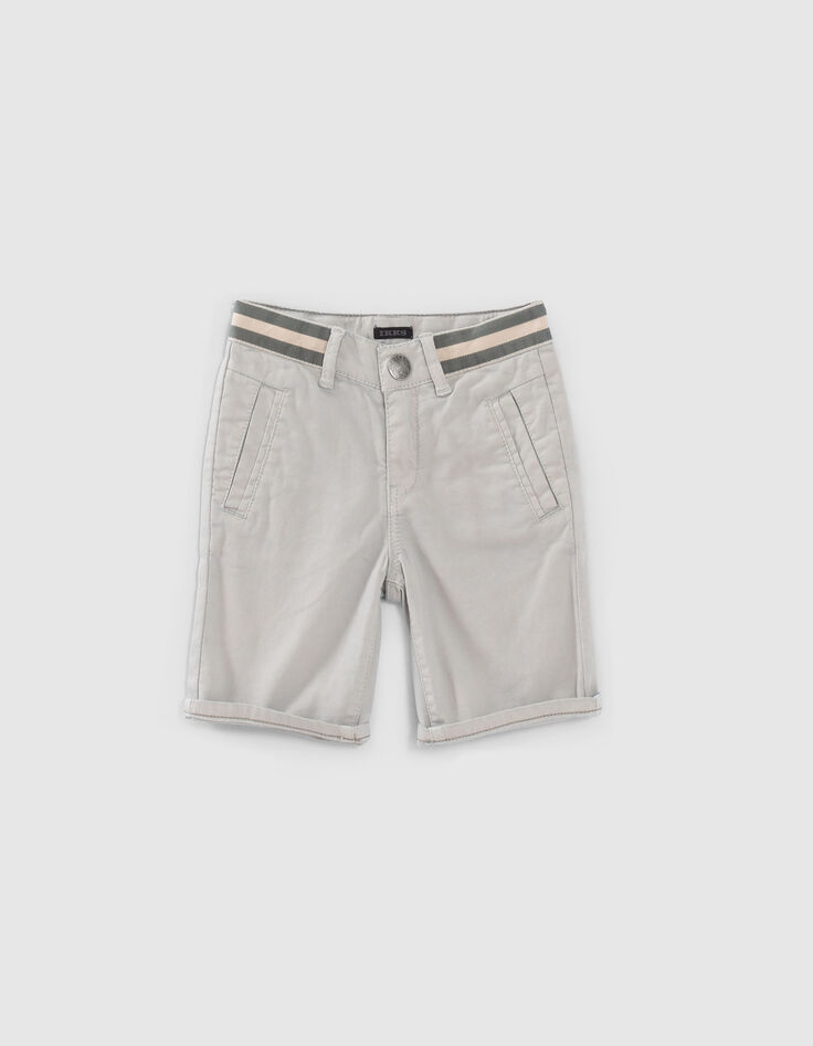 Orangefarbene Chino-Jungenbermudas-1