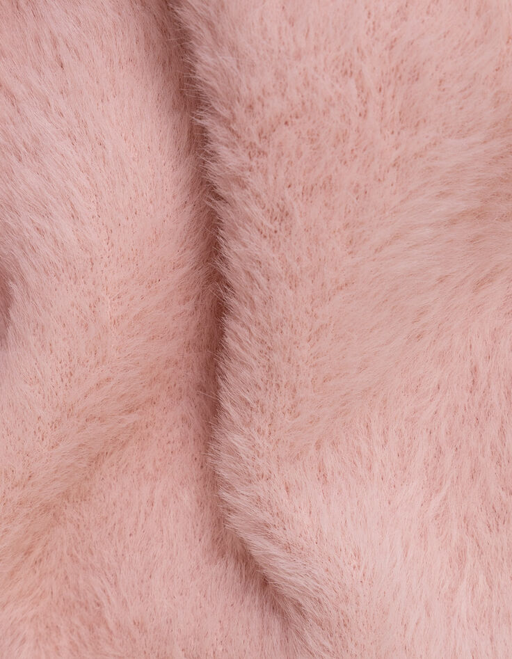 Rosa weicher Mädchen-Kapuzenpullover Herz-Badge-7