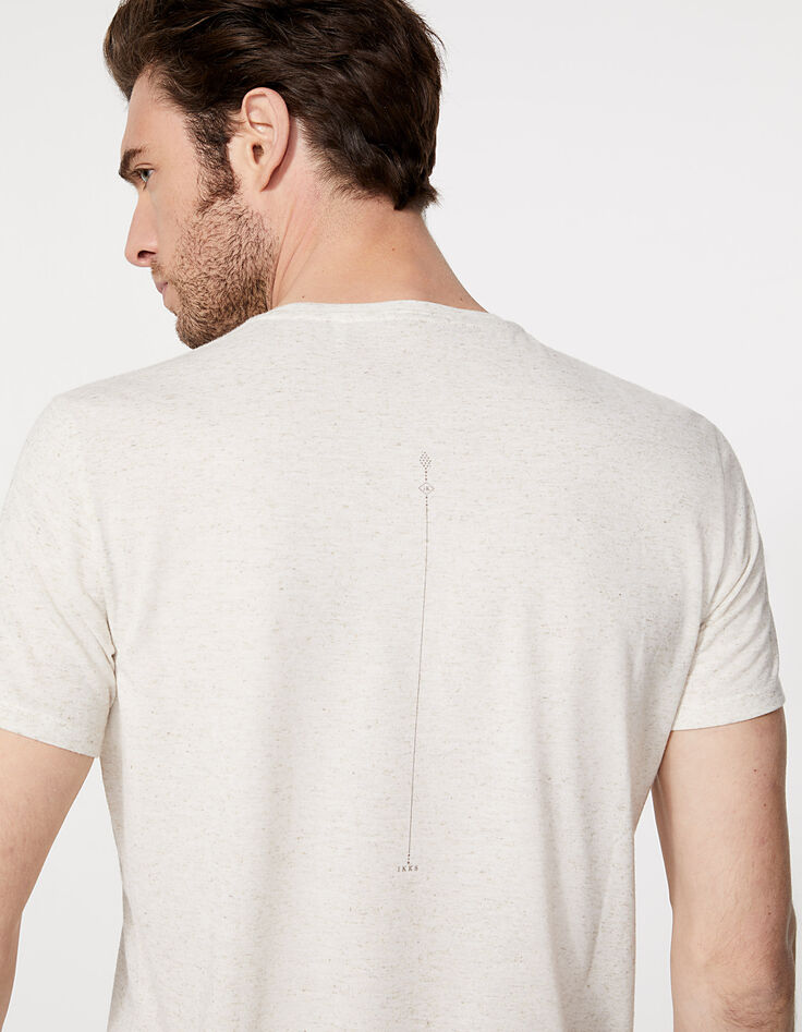 Camiseta natural arty-calavera Hombre-5