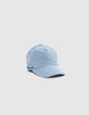 Casquette bleue Lyocell® matelassage cœurs fille-4