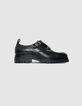 Derbies à boucles noirs cuir Homme-1