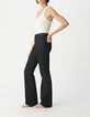 Jean bootcut noir d&eacute;lav&eacute; Femme-5
