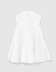 Robe blanche jacquard fantaisie fille-3