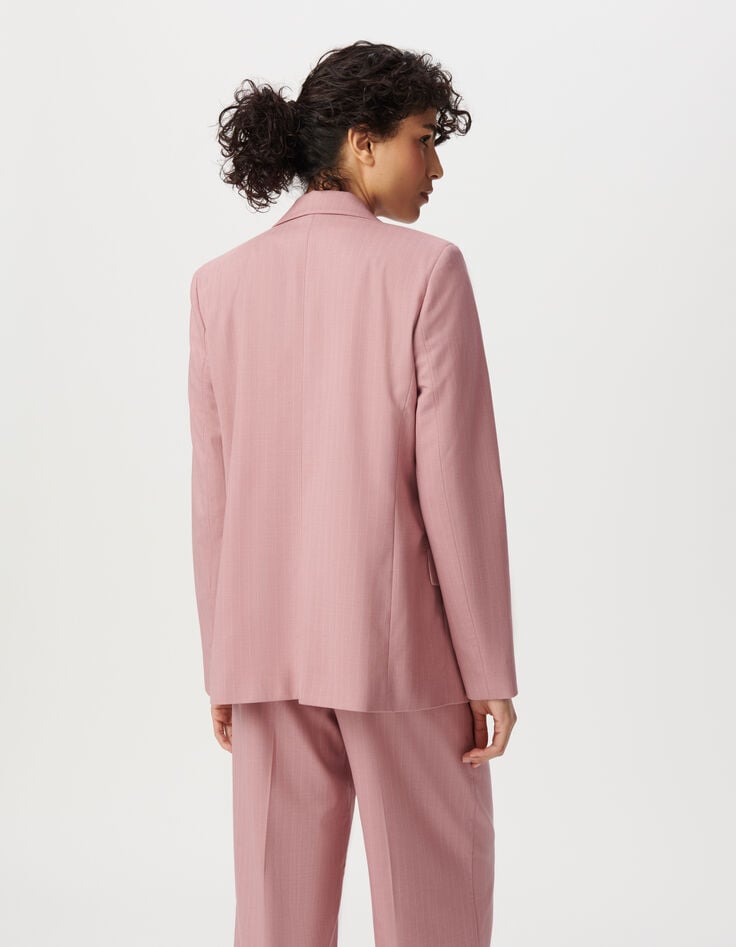 Veste de costume rose Femme-2 Veste de costume rose Femme-2