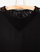 Blouse noire à dentelle, fermeture pressions fille-3