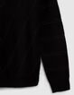 Zwarte trui visgraat met metallic garen dames-2