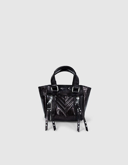 NANO GLOSSY 1440 women’s Leather Story tote bag