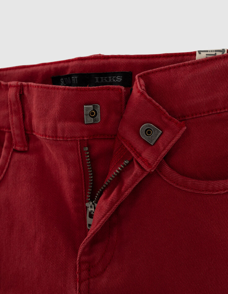 Mittelrote Slim-Jungenjeans -6