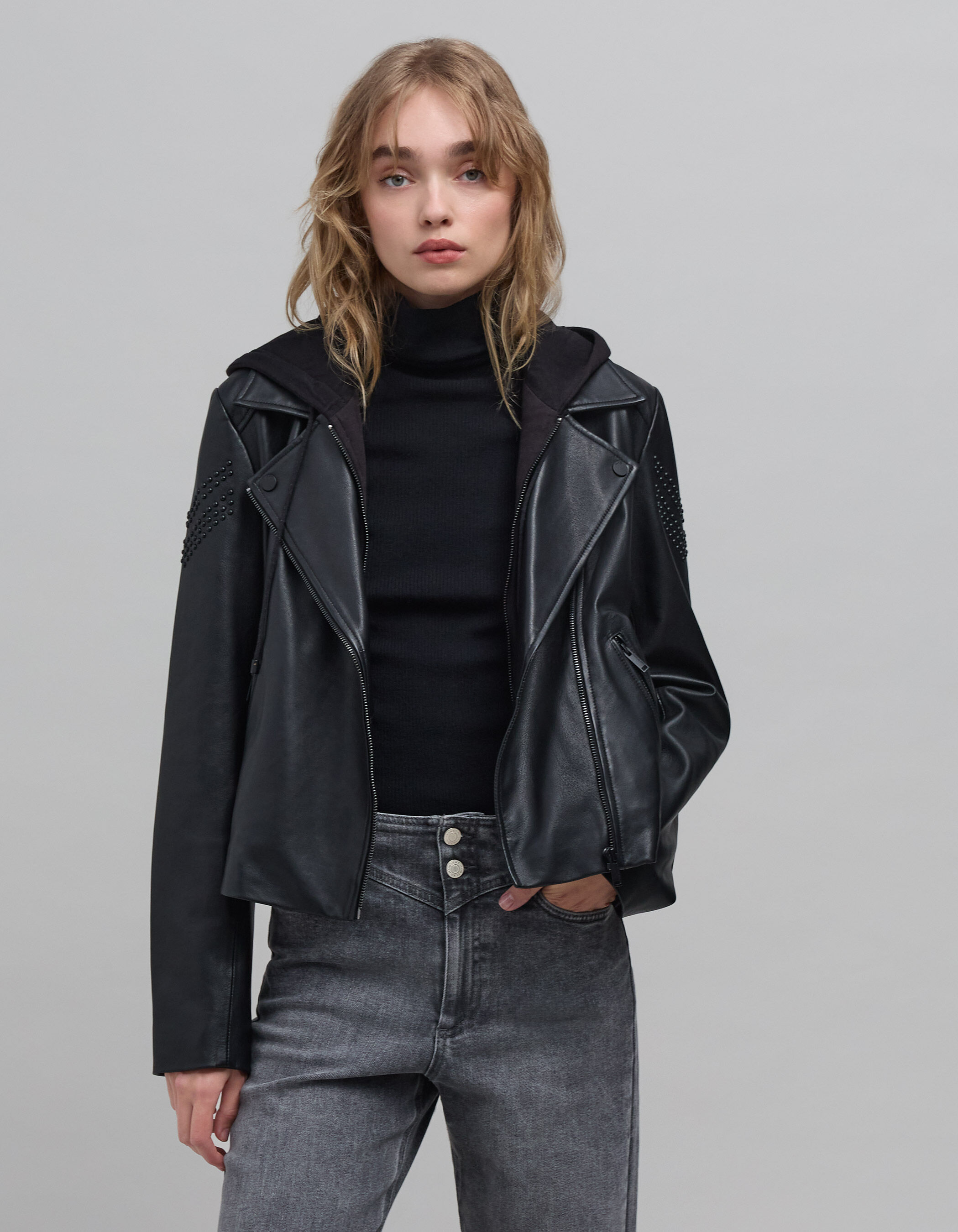 Veste cuir ikks 2025