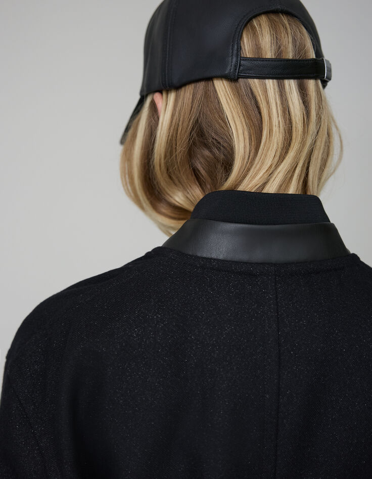 Pure Edition-Bombardera negra oversize lentejuelas-6