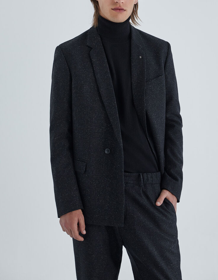 Pure Edition - Antraciet blazer double breasted Heren-1