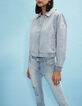 Women's patched-look organic denim jacket-6