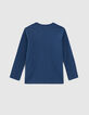 Tee-shirt bleu brut Essentiel coton bio-4