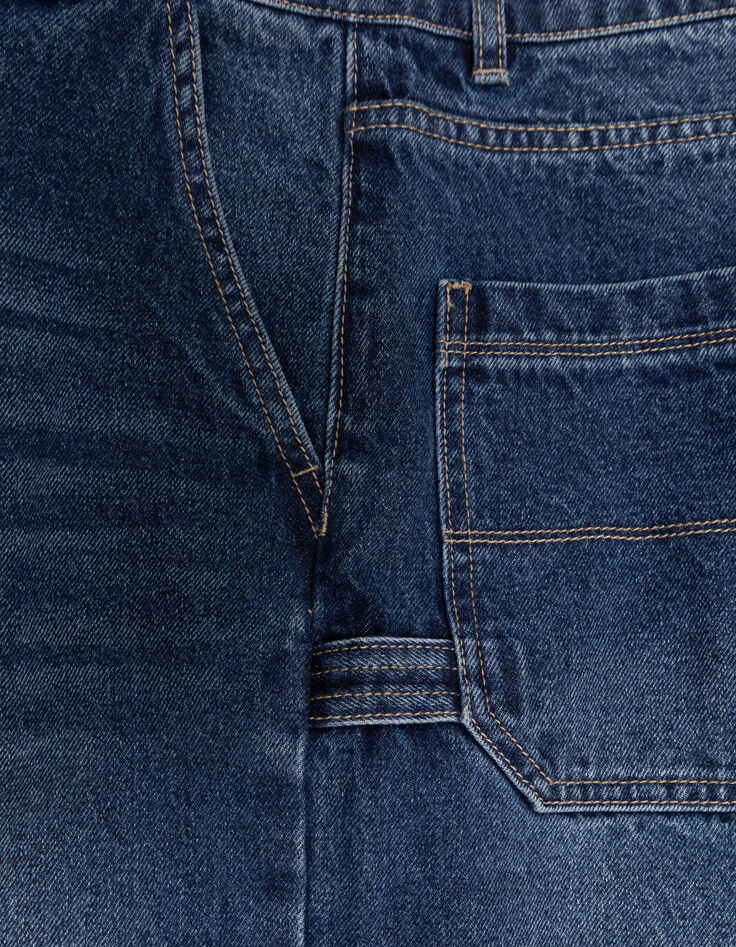 Boys’ blue carpenter-style loose jeans-9