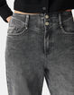 Vaqueros slouchy algodón BCI gris cropped mujer-5