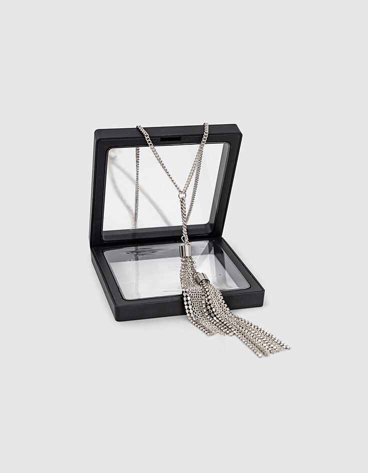 Women’s long necklace with tassels-4