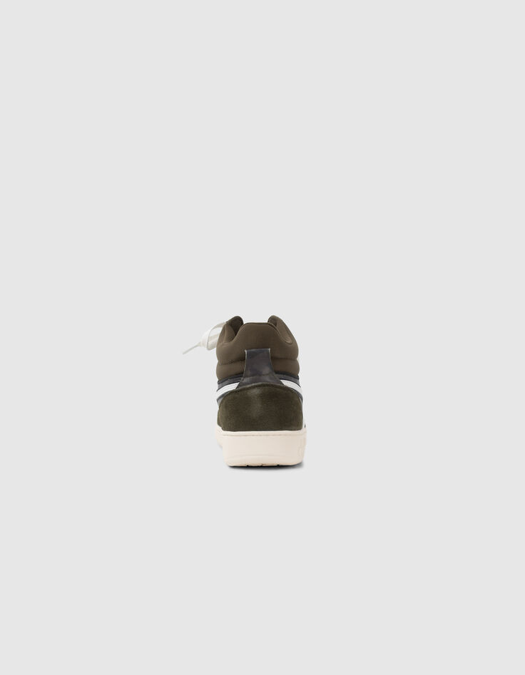 Baskets Mixtes kaki et camouflage en cuir IKKS X DIADORA-3 Baskets Mixtes kaki et camouflage en cuir IKKS X DIADORA-3