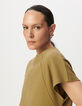 Pullover ohne Ärmel olive oversize-4