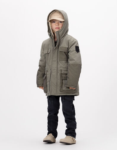 Khaki 3-in-1 Parka und Wendeanorak für Jungs - IKKS