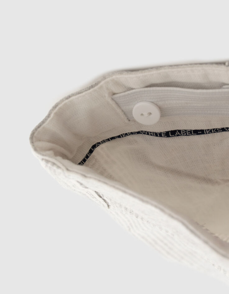 Boys' beige striped suit trousers-5