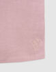 T-shirt rose décolleté dos fille-6