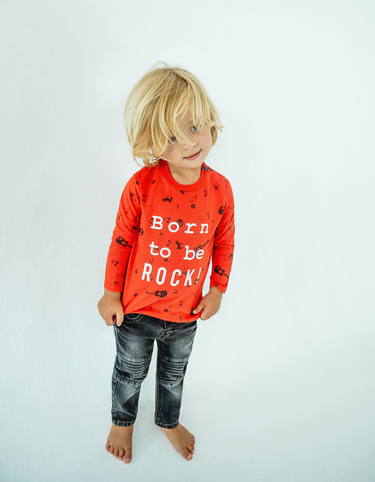 Baby boys' red T-shirt-1