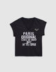 Black t-shirt army message Woman-5