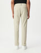Pantalón chino SLIM mastic Hombre-3