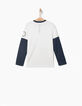 Tee-shirt blanc IKKS SPORT LAB garçon-3