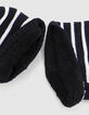 Baby boys’ navy striped knit beanie and snood-2