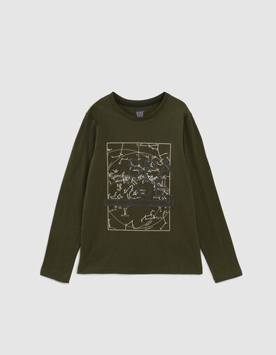 T-shirt bronze visuel constellations gar&ccedil;on - IKKS