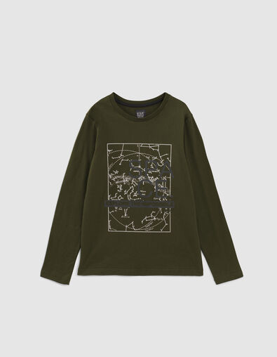 T-shirt bronze visuel constellations garçon - IKKS