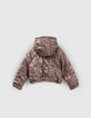 Plumas reversible rosa cobrizo y Sherpa niña-3