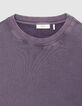Sweat parma verwaschene Stickerei aus Fleece Herren-9