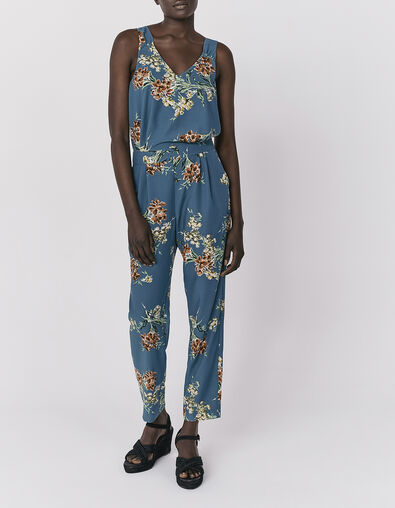 Women’s flower bouquet print long jumpsuit - IKKS