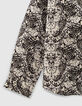 Chemise noire tissu Liberty papillons garçon -5