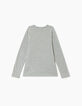 Boys’ medium grey marl Good Karma tiger graphic T-shirt-3