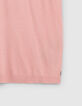 Polo rose coton modal Homme-3