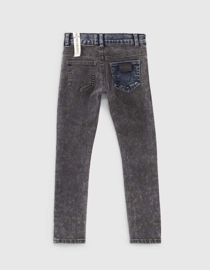 Black Used und blaue Skinny-Jungenjeans -3