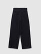 Zwarte wijde jeans voor jongens-3
