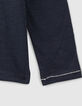 Camiseta navy Essentiels bordado IKKS ni&ntilde;a-4