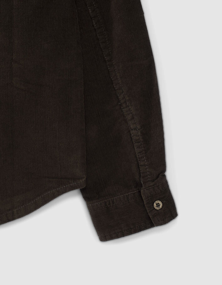 Chemise kaki velours milleraies garçon-7