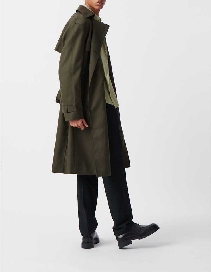 Gabardina larga de laurel para hombre-6