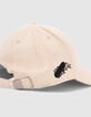 Beige Jungenschirmmütze mit schwarzen Stickereien-7