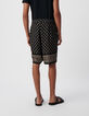 Bermudas COMFORT negro diseños balineses hombre-3
