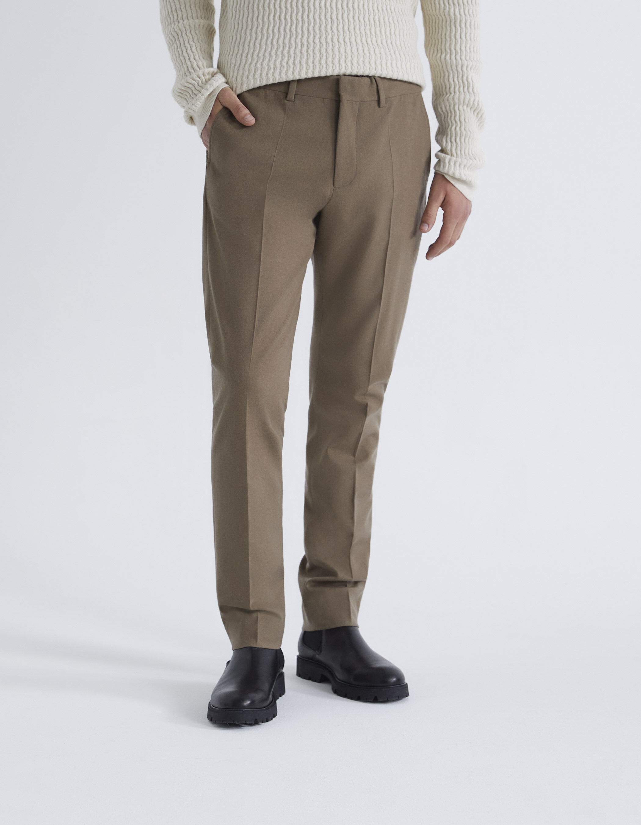 Pure Edition Pantalon de costume cappuccino Manteco Homme