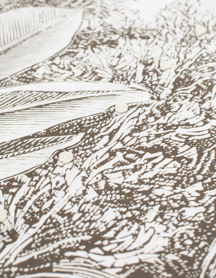 Cremewei&szlig;es Jungenhemd aus Ecovero&reg; mit Dschungelprint -7