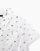 Chemise blanc optique imprimé rock garçon -2