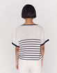 Damen-Matrosenshirt aus Leinen mit Bindedetail-4