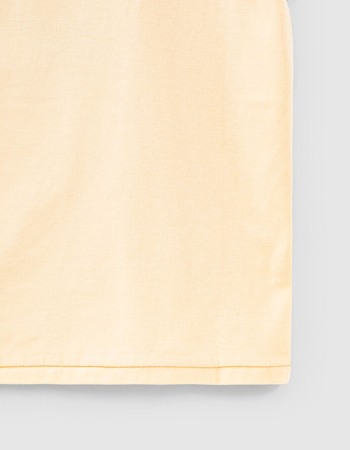 Camiseta amarillo medio skate algodón ecológico niño -5